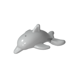 GDS-2101 - Animal, Dolphin, Jumping with Bottom Axle Holder [Plain]