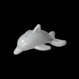 GDS-2101 - Animal, Dolphin, Jumping with Bottom Axle Holder [Plain]