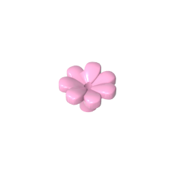 GDS-2118 - Plant, Flower, Minifig Accessory with 7 Thick Petals and Pin