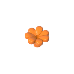 GDS-2118 - Plant, Flower, Minifig Accessory with 7 Thick Petals and Pin