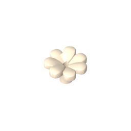 GDS-2118 - Plant, Flower, Minifig Accessory with 7 Thick Petals and Pin