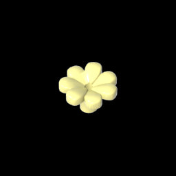 GDS-2118 - Plant, Flower, Minifig Accessory with 7 Thick Petals and Pin