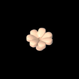 GDS-2118 - Plant, Flower, Minifig Accessory with 7 Thick Petals and Pin