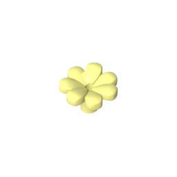 GDS-2118 - Plant, Flower, Minifig Accessory with 7 Thick Petals and Pin