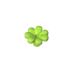 GDS-2118 - Plant, Flower, Minifig Accessory with 7 Thick Petals and Pin