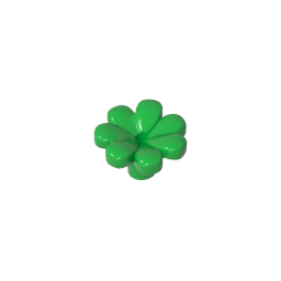GDS-2118 - Plant, Flower, Minifig Accessory with 7 Thick Petals and Pin