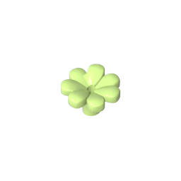 GDS-2118 - Plant, Flower, Minifig Accessory with 7 Thick Petals and Pin