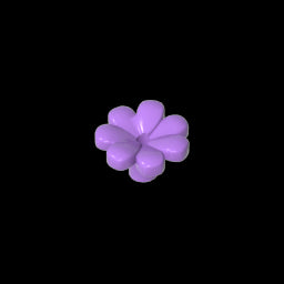 GDS-2118 - Plant, Flower, Minifig Accessory with 7 Thick Petals and Pin
