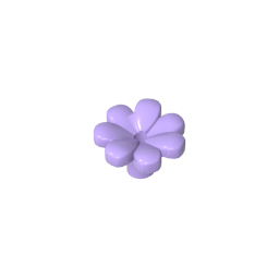 GDS-2118 - Plant, Flower, Minifig Accessory with 7 Thick Petals and Pin
