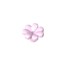 GDS-2118 - Plant, Flower, Minifig Accessory with 7 Thick Petals and Pin