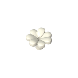 GDS-2118 - Plant, Flower, Minifig Accessory with 7 Thick Petals and Pin