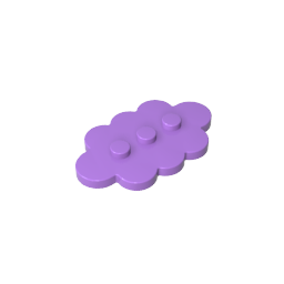 GDS-2138 - Plate Special 3 x 5 Cloud with 3 Center Studs