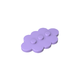 GDS-2138 - Plate Special 3 x 5 Cloud with 3 Center Studs