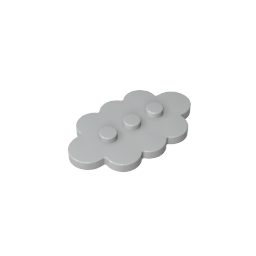 GDS-2138 - Plate Special 3 x 5 Cloud with 3 Center Studs