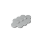 GDS-2138 - Plate Special 3 x 5 Cloud with 3 Center Studs