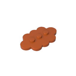 GDS-2138 - Plate Special 3 x 5 Cloud with 3 Center Studs