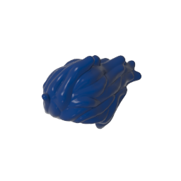 GDS-2162 - Minifig Hair Wavy and Windblown to One Side