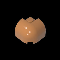 GDS-2181 - Brick Curved 2 x 2 x 1 1/3 with Curved Top - Corner