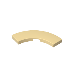 GDS-2182 - Tile 3 x 3 Curved, Macaroni