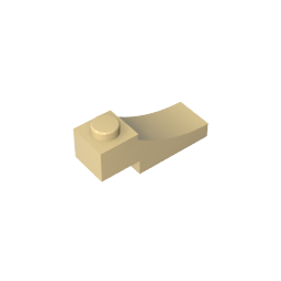 GDS-2183 - Brick Curved 3 x 1 with 2/3 Inverted Cutout