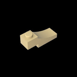 GDS-2183 - Brick Curved 3 x 1 with 2/3 Inverted Cutout