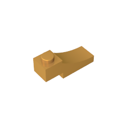 GDS-2183 - Brick Curved 3 x 1 with 2/3 Inverted Cutout