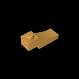 GDS-2183 - Brick Curved 3 x 1 with 2/3 Inverted Cutout