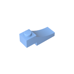 GDS-2183 - Brick Curved 3 x 1 with 2/3 Inverted Cutout