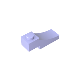 GDS-2183 - Brick Curved 3 x 1 with 2/3 Inverted Cutout