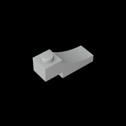 GDS-2183 - Brick Curved 3 x 1 with 2/3 Inverted Cutout