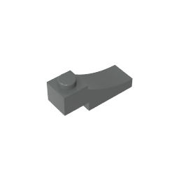 GDS-2183 - Brick Curved 3 x 1 with 2/3 Inverted Cutout