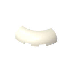 GDS-2189 - Brick Round Corner 3 x 3 x 1 with Bottom Cut Outs [No Studs] [1/4 Arch]