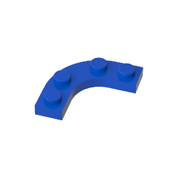 GDS-2191 - Plate Round Corner 3 x 3 with 2 x 2 Round Cutout