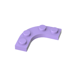 GDS-2191 - Plate Round Corner 3 x 3 with 2 x 2 Round Cutout