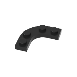 GDS-2191 - Plate Round Corner 3 x 3 with 2 x 2 Round Cutout