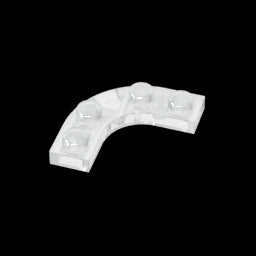GDS-2191 - Plate Round Corner 3 x 3 with 2 x 2 Round Cutout