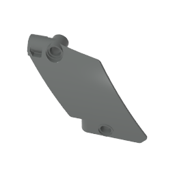GDS-2194 - Technic Panel Curved 5 x 7 Parallelogram Left