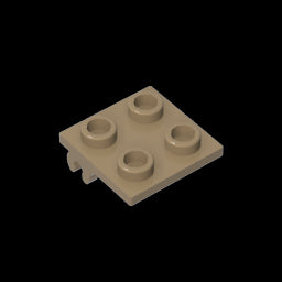 GDS-2197 - Wheel Holder 2 x 2 Thin with Clips, Plane Single