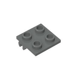 GDS-2197 - Wheel Holder 2 x 2 Thin with Clips, Plane Single