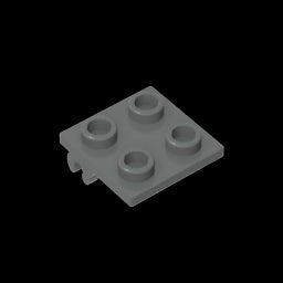 GDS-2197 - Wheel Holder 2 x 2 Thin with Clips, Plane Single