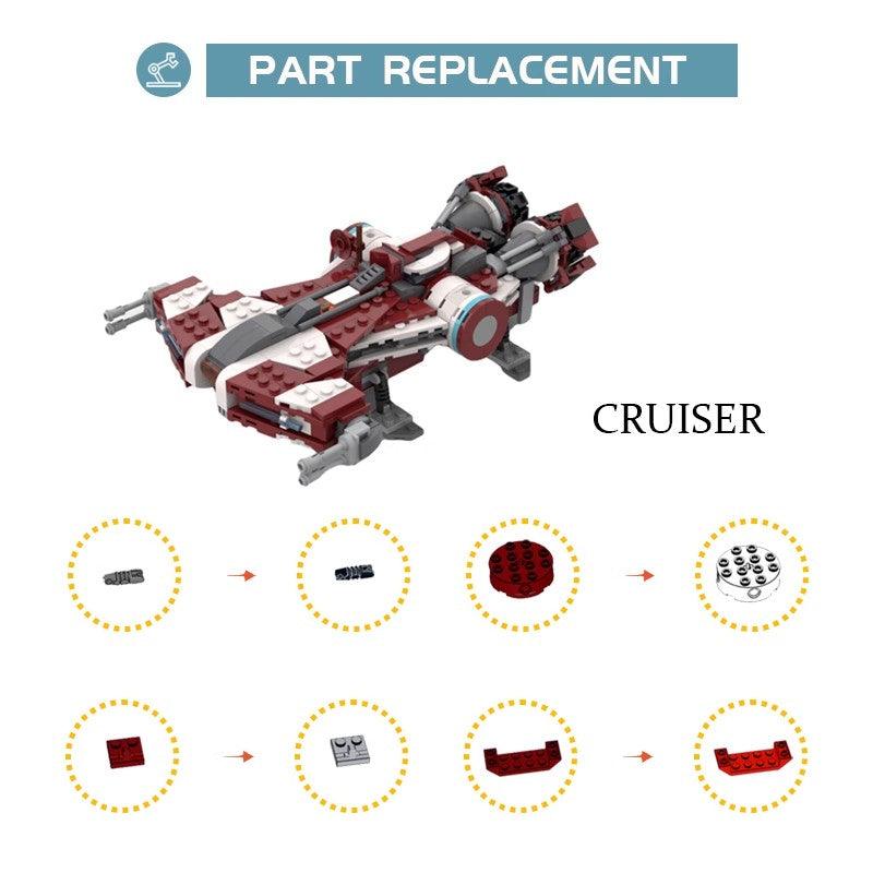 MOC-44378 Midi Jedi Defender-Class Cruiser