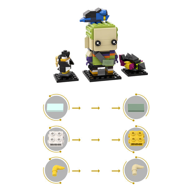 MOC-141009 VALORANT Gekko Brickheadz– MOC Brick Store