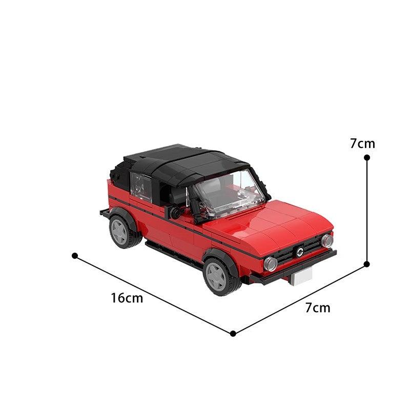 MOC-47366 Penny's Car - the red VW Golf 1 Cabrio from Big Bang