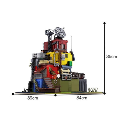 MOC-56760 Post Apocalyptic Survivors Base on Docks