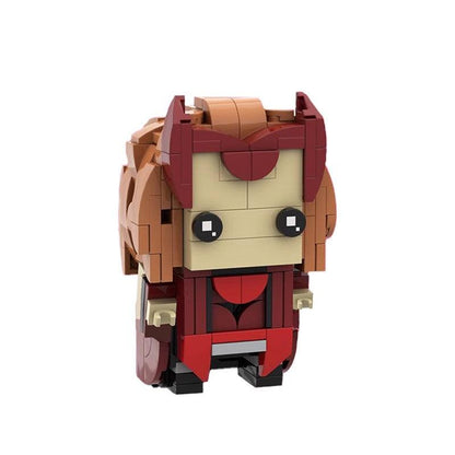 MOC-79839 Scarlet Witch Brickheadz LEGO MOC - Marvel Studios WandaVision & Doctor Strange in the Multiverse of Madness