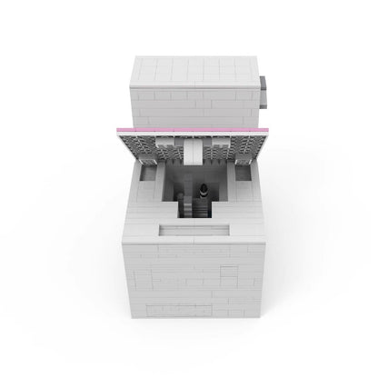 The dark grid toilet in hiding things