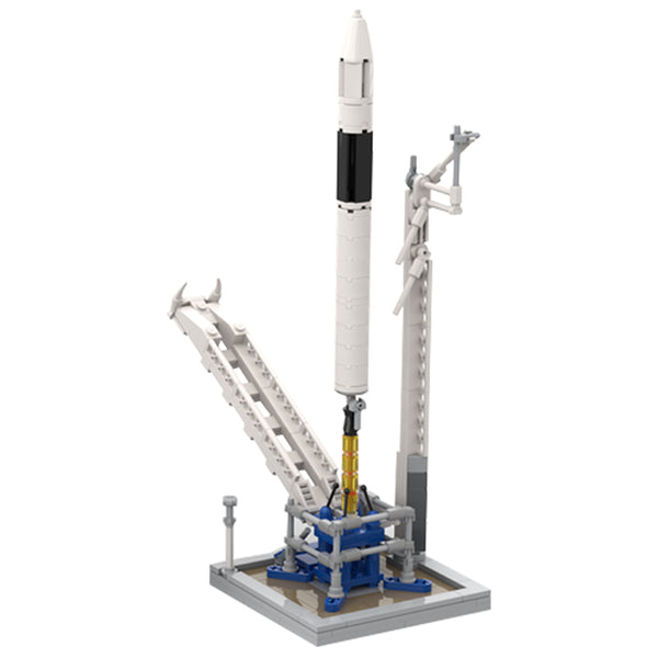 MOC-89466 SpaceX Falcon 1 & Launch Pad [Saturn V scale]– MOC Brick