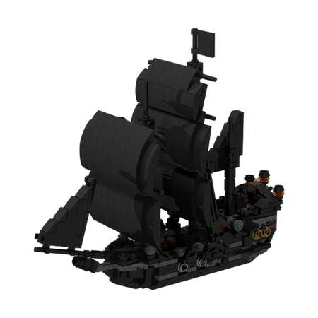 MOC-145843 [Mini Ships] Mini The Black Pearl 4184– MOC Brick Store