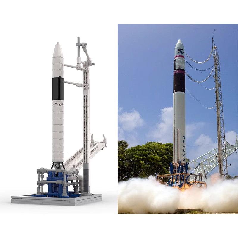 MOC-89466 SpaceX Falcon 1 & Launch Pad [Saturn V scale]– MOC Brick