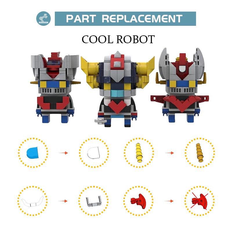 MOC-77462 Lego Brickheadz Robot Pack Mazinger Z,Great